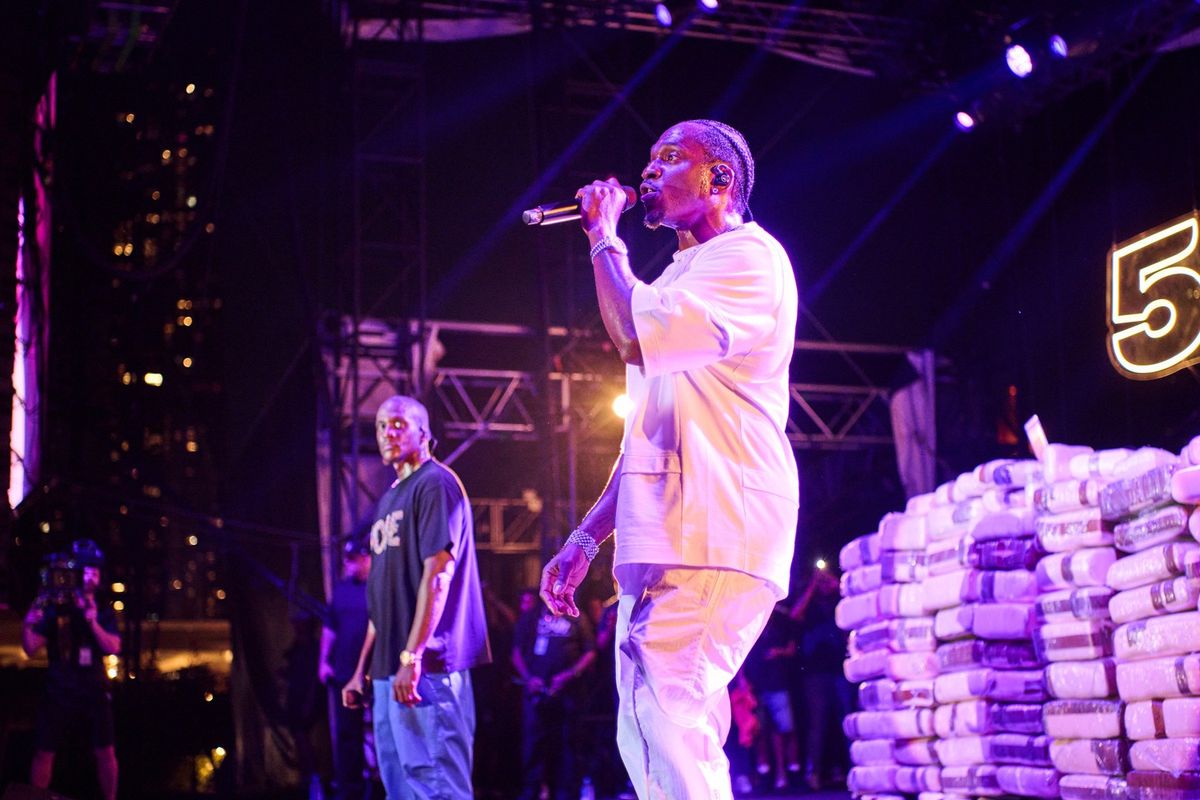 ​The Clipse reunite and perform with Rick Ross at The Rooftop at Pier 17.