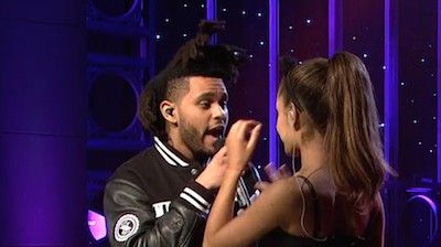 The Weeknd Joins Ariana Grande To Perform "Love Me Harder" On Saturday Night Live