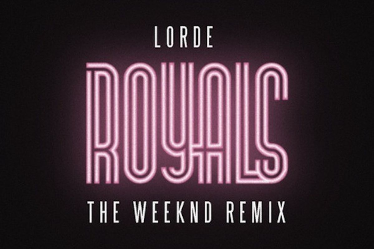 the weeknd lorde royals remix