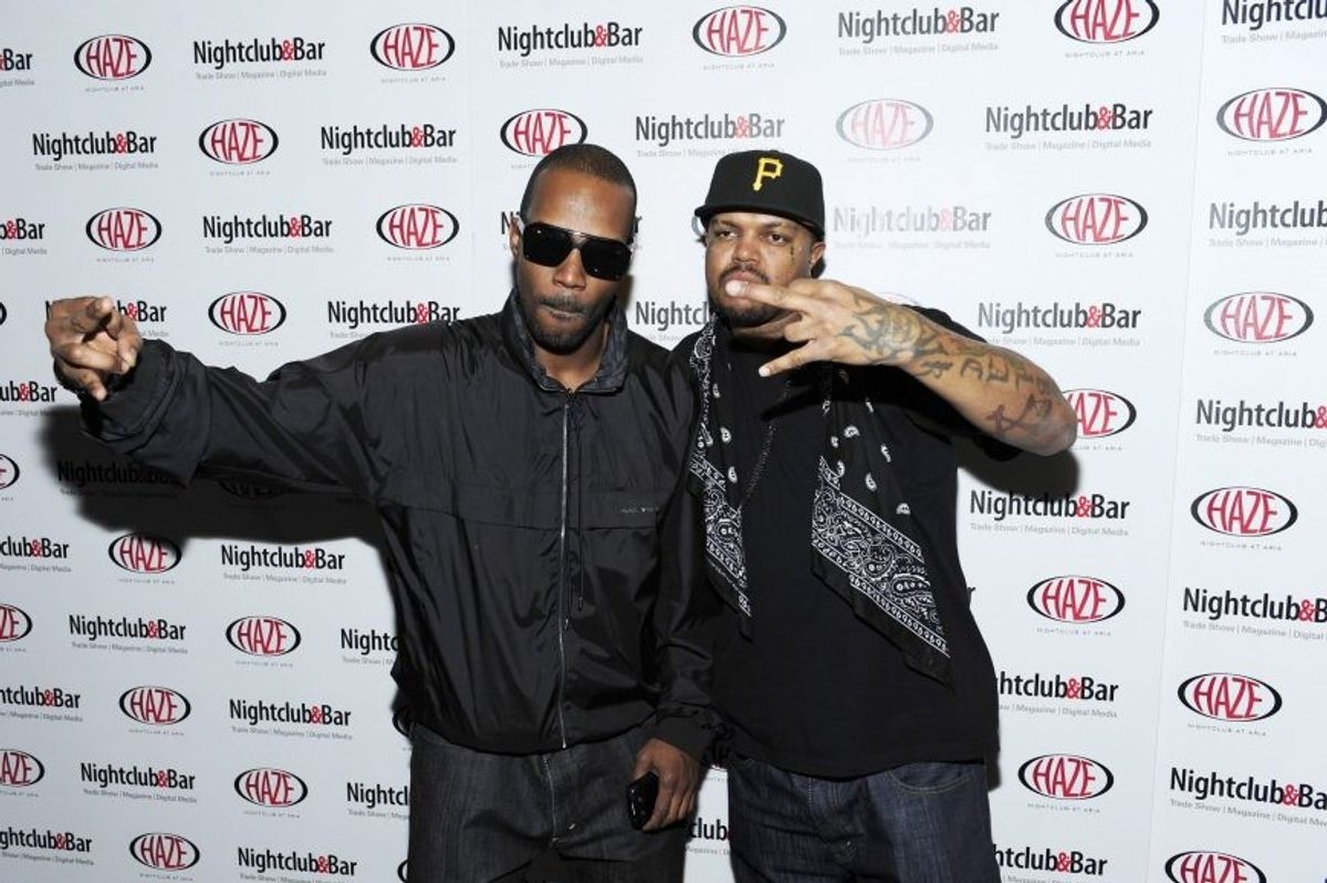 Three 6 mafia performs at haze nightclub for official show glow party