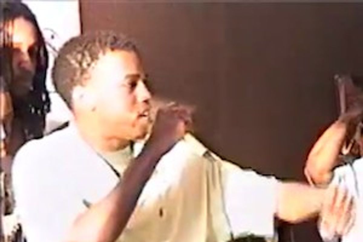 Throwback Thursday : 19-Year-Old Kanye West Drops Bars At The Fat Beats Grand Opening In NYC ca. '96