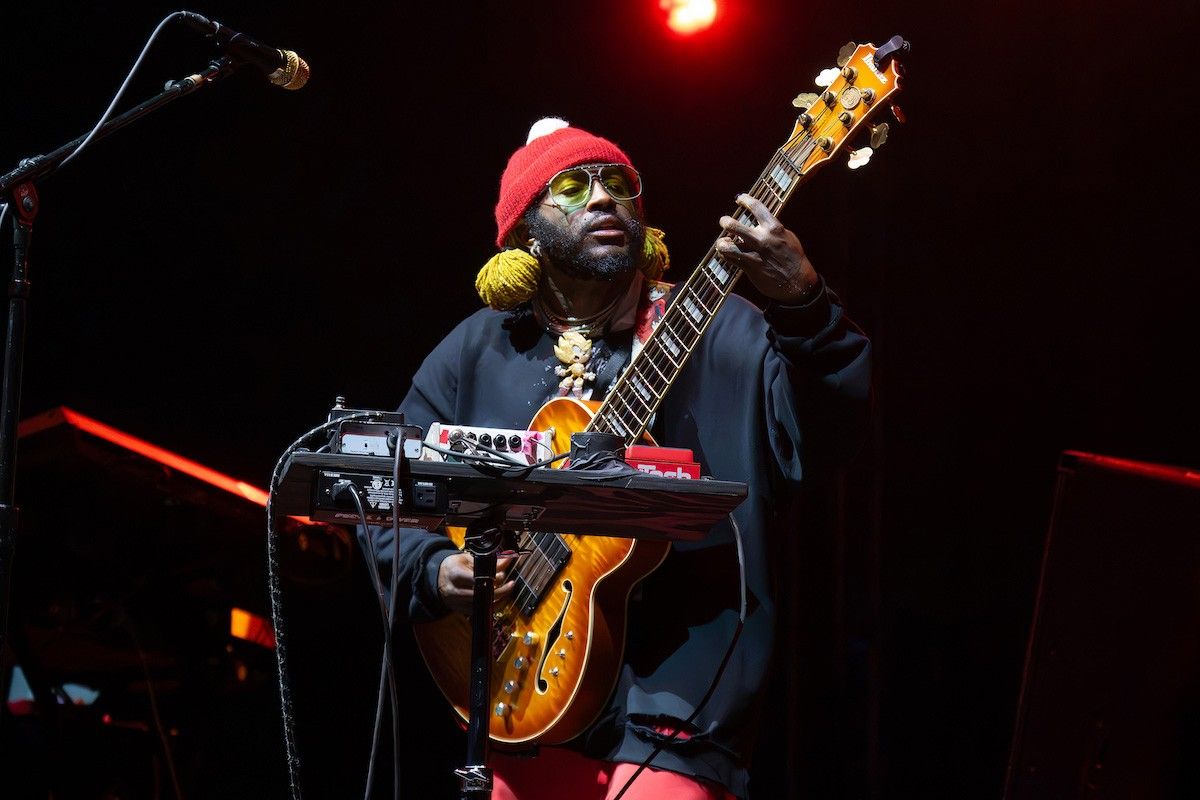 Thundercat performs during The THING Festival at Historic Fort Worden on August 27, 2023 in Port Townsend, Washington.