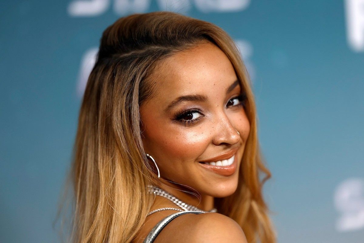 Tinashe attends FOX's Stars On Mars "The Mars Bar" VIP red carpet press preview at Scum and Villainy Cantina on June 01, 2023 in Hollywood, California.