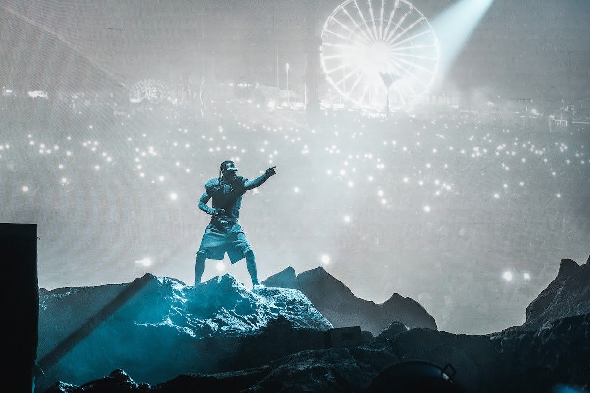 ​Travis Scott performs one of his biggest sets to date, performing his new single "K-POP" and revealing more details about his upcoming album, UTOPIA at Rolling Loud in Miami July 24, 203. 