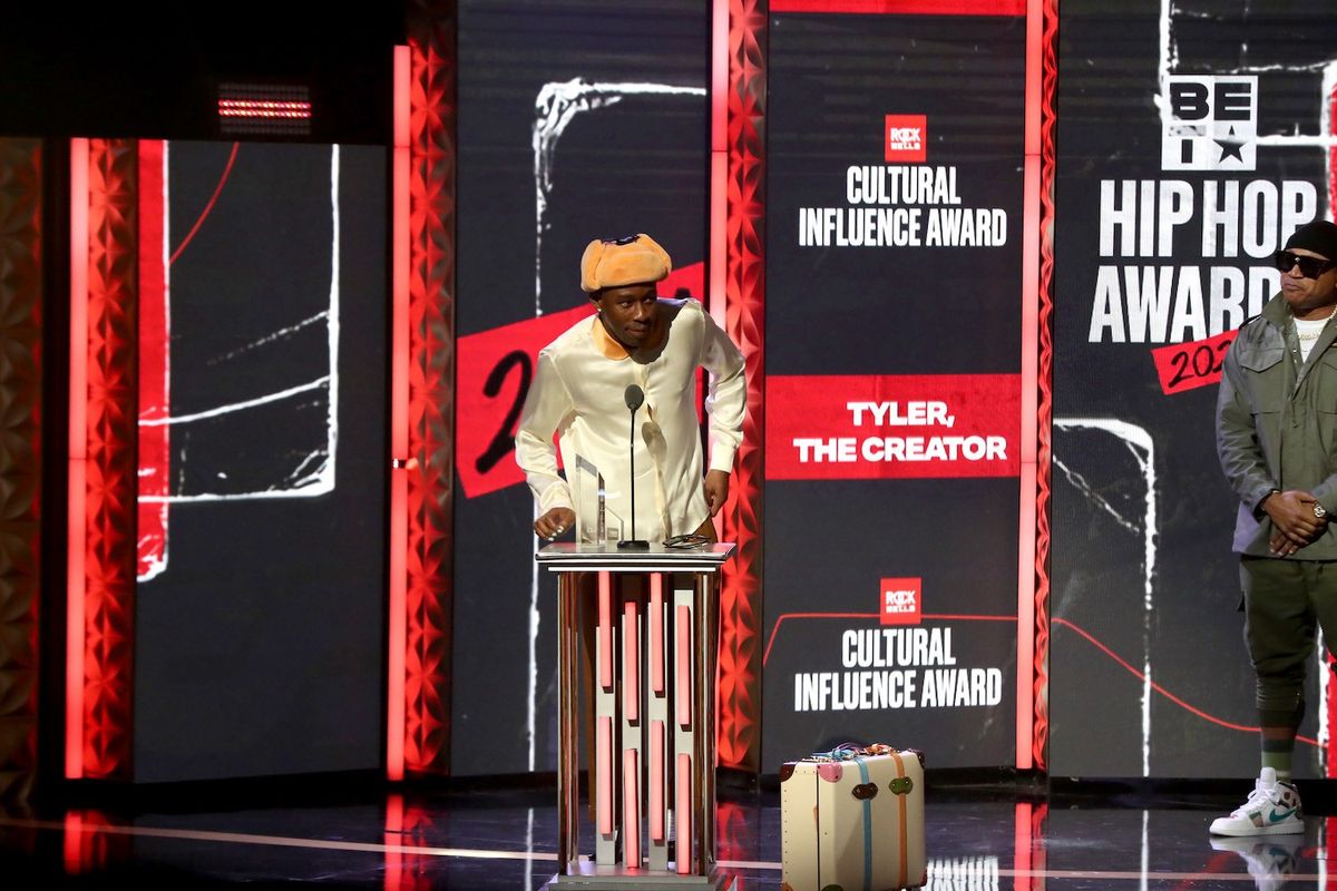 Tyler, The Creator Thanks Q-Tip, André 3000, Pharrell, Missy Elliott & More During BET Speech
