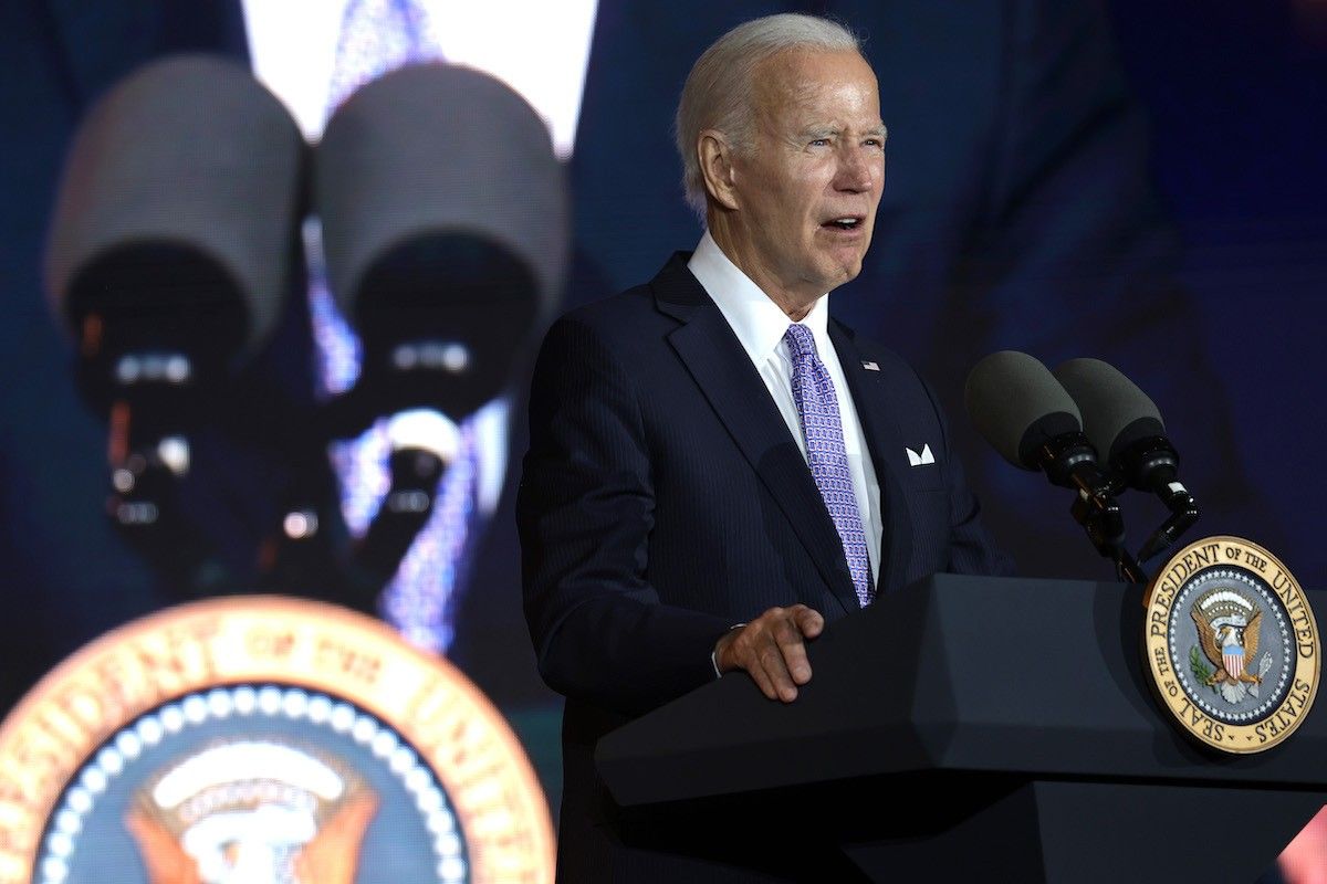 U.S. President Joe Biden speaks during a Juneteenth concert on the South Lawn of the White House on June 13, 2023 in Washington, DC.