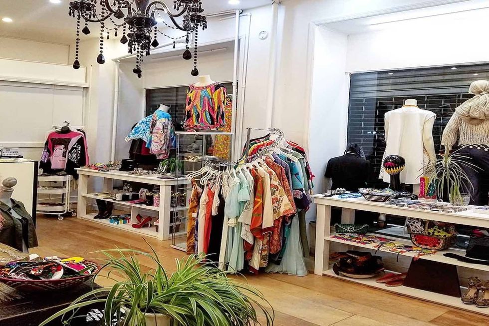 \u200bThe Collective at Indigo Style is a Black-owned thrift shop at 409 Lewis Ave, Brooklyn NY.