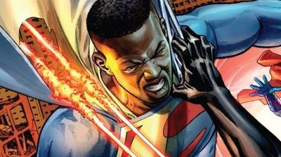 Val-Zod takes on Superman on the cover of DC Comics 'Earth 2: Volume 5'
