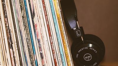 vinyl and headphones
