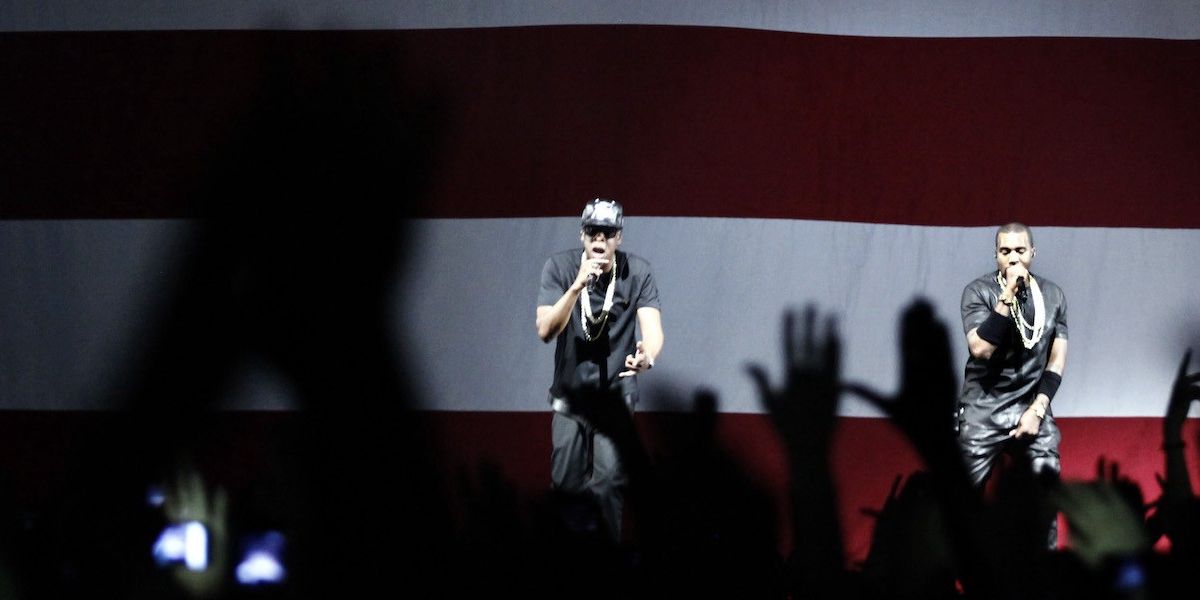 Watch the throne american flag