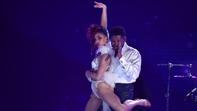 Watch Usher and FKA twigs Pay Tribute to Prince with a Potent Purple Medley