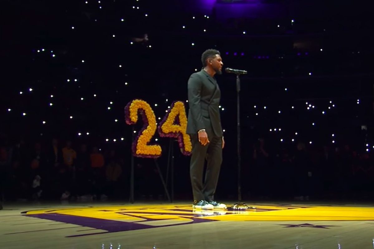 Watch Usher, Boyz II Men, and LeBron James, Salute Kobe Bryant at The Lakers' Tribute Ceremony