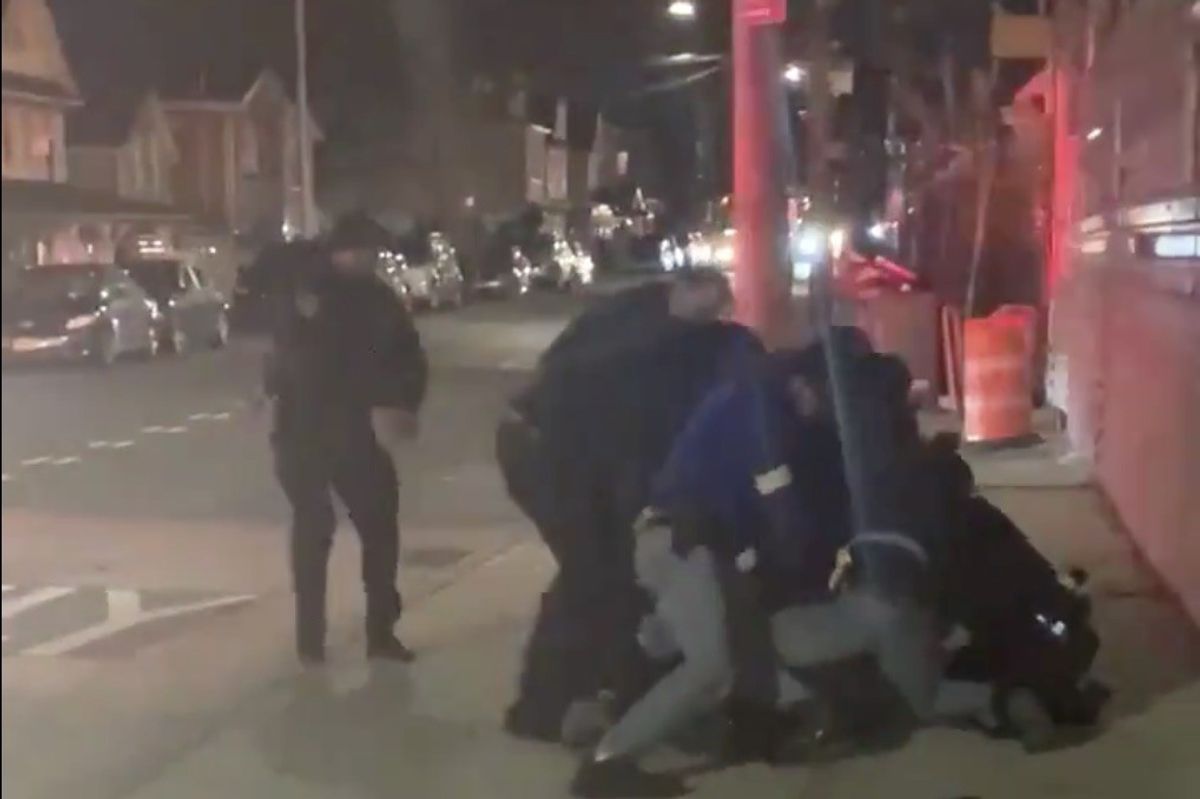"What Crime Did I Commit?": Viral Video Shows Several NYPD Cops Violently Arrest Young Man