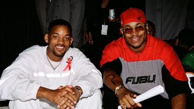 Will Smith and LL Cool J pose together during 1997 Kid's Choice Awards in Los Angeles, California.
