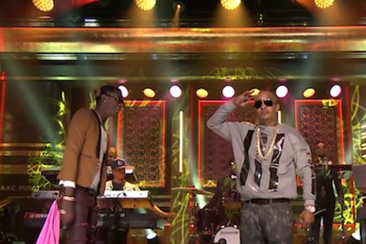 Young Thug & T.I. Perform "About The Money" w/ The Roots On The Tonight Show
