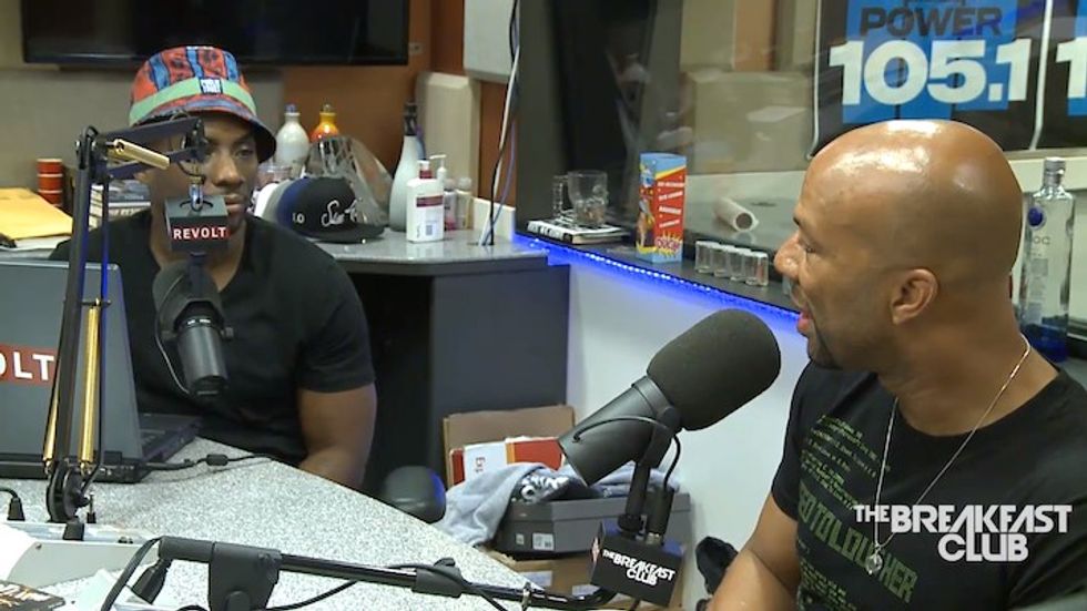 Common Talks The 'Nobody's Smiling' LP With The Breakfast Club, Ebro In The Morning & DJ Whoo Kid. 