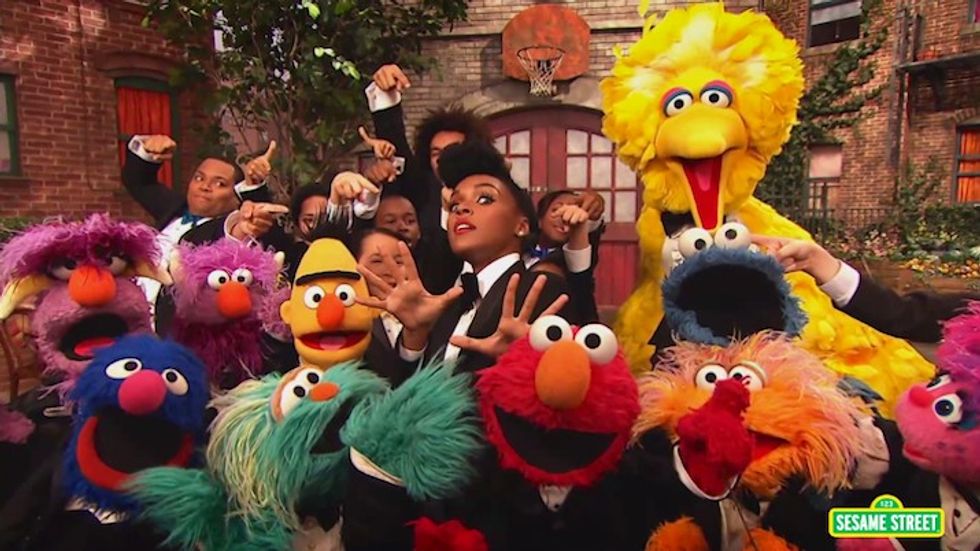 Janelle Monae Performs Her Persistence Anthem Entitled "The Power Of Yet" With Help From Her Friends On Sesame Street.