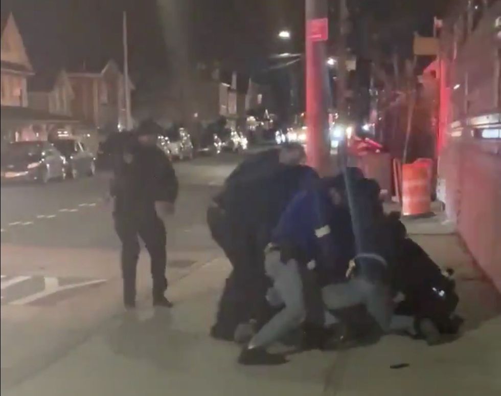"What Crime Did I Commit?": Viral Video Shows Several NYPD Cops Violently Arrest Young Man