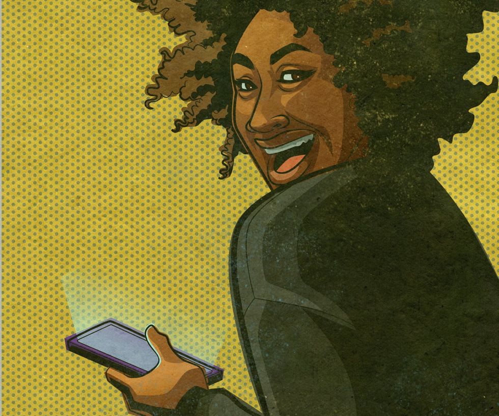 woman phone Black-Owned Tech Platforms 