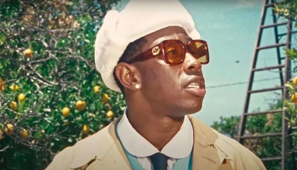 Tyler The Creator in his new video for "JUGGERNAUT"