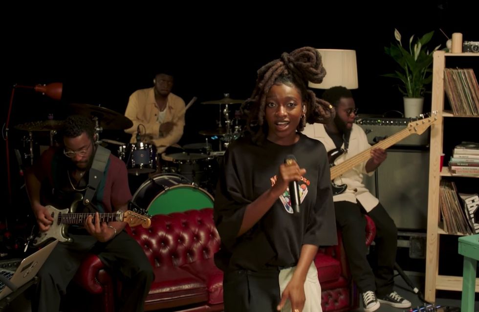 Little Simz performs with her band for NPR Music's Tiny Desk Concert series.