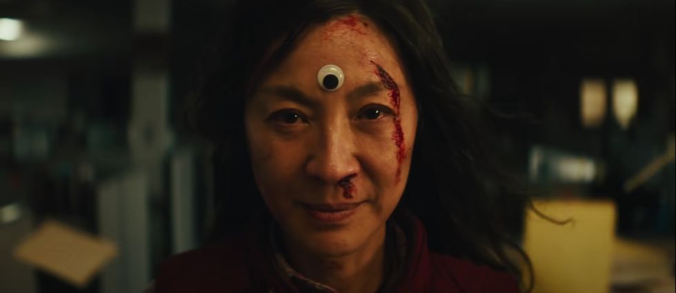 Michelle Yeoh in the trailer for Everything Everywhere All at Once