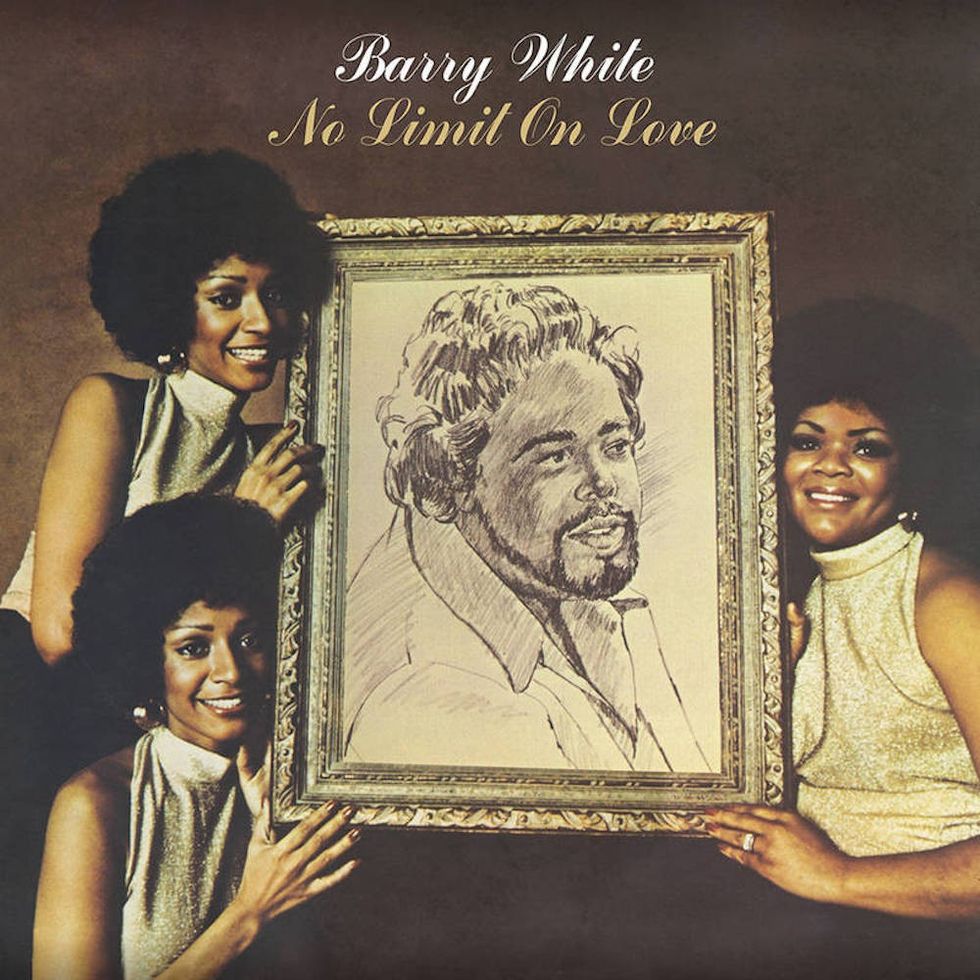 Cover of Barry White's 1973 solo album, 'No Limit To Love,' which is getting its first-ever reissue for Record Store Day 2022. 