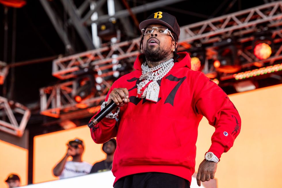 Westside Gunn of Griselda performs on the Sahara stage during the 2022 Coachella Valley Music And Arts Festival on April 24, 2022 in Indio, California.