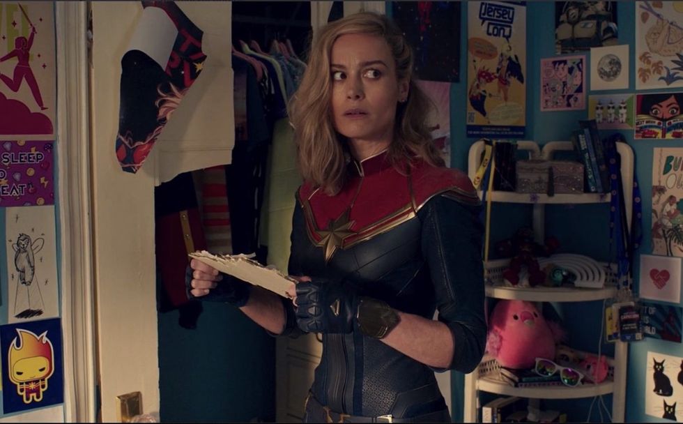 Captain Marvel in the post-credit scene for Ms. Marvel's season one finale. 